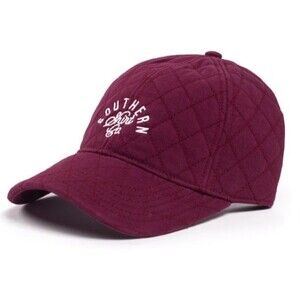 NWT Southern Shirt Co. Women’s Quilted Signature‎ Cap in Dark Burgundy Size OS